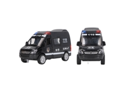 Primerox modelo de Carro de Liga Metálica 5 Portas com Luz e Música para Crianças Polícia Especial