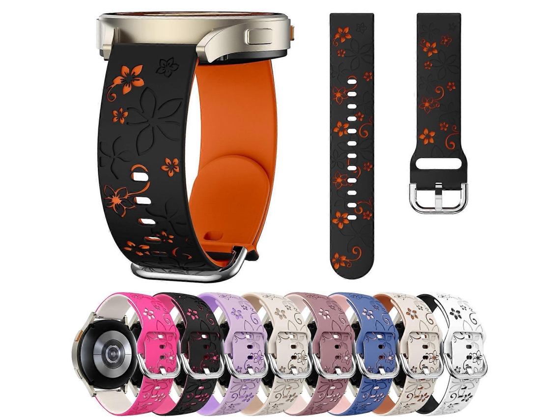 Pulseira De Silicone Gravada Em Duas Cores