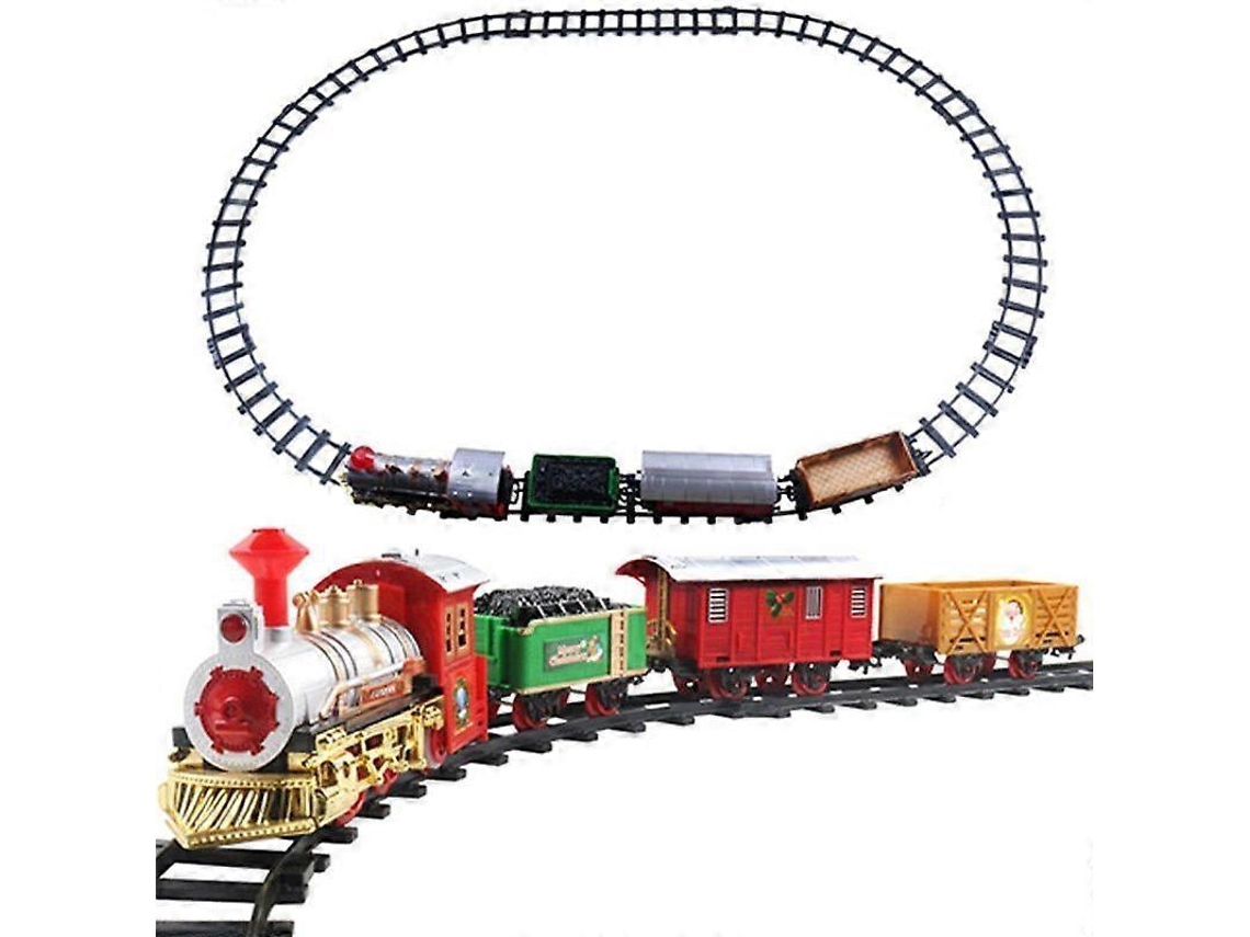 Comboio De Natal Com Pista E Luzes Para Crianças