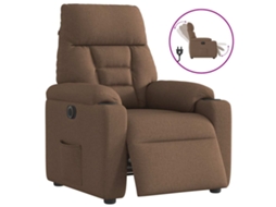 Electric Recliner Chair, Electric Recliner Chairs Vidaxl Marrom Tecido