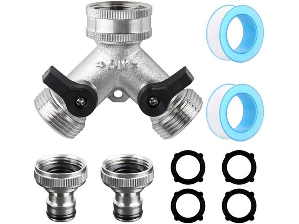 Distribuidor De Água 2-vias 3/4 Polegadas - Conector De Água Distribuidor Para Jardim E Casa