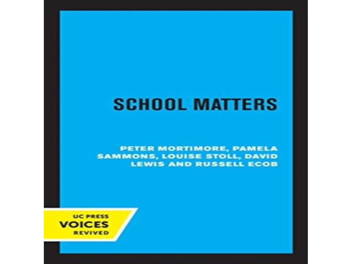 Livro School Matters de Russell Ecob (Inglês)