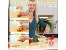 Conjunto De 2 Copos Misturadores Manuais De 500ml Para Misturar Ovos E Líquidos, Utensílio De Cozinha Para Misturar Molhos E Temperos, Misturador