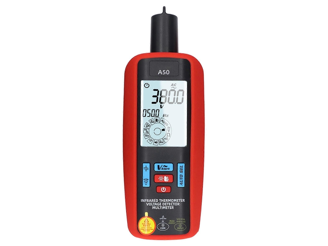 Multímetro Digital Caneta Inteligente Com Medidor De Temperatura Infravermelho, Detector De Tensão, Capacitância, Corrente, Ohm, Hz E Alerta De V