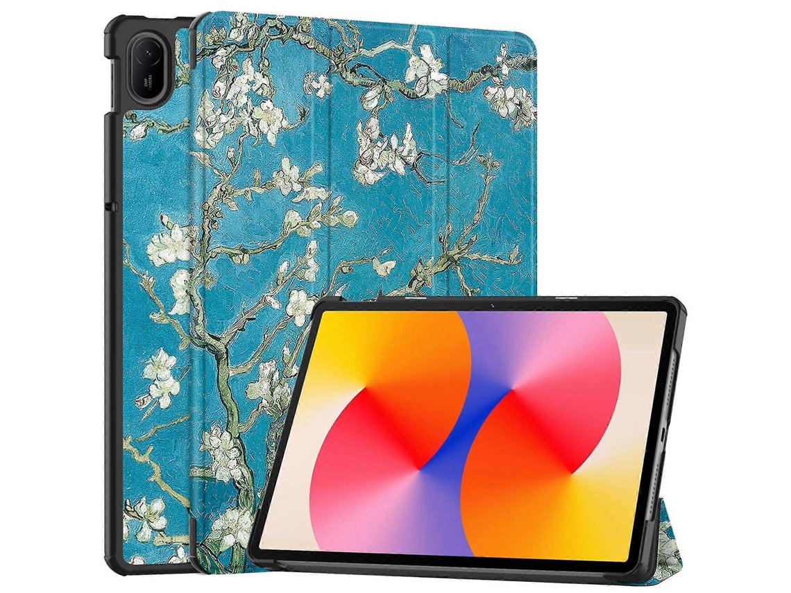 Capa De Couro Sintético Pintada Com Suporte Triplo Para Tablet Huawei Matepad Se 11