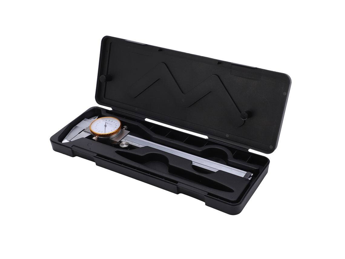 Pie De Rey Dial 150mm Acero Antichoque Ajustable Con Varilla De Profundidad Plata Herramienta De Medición