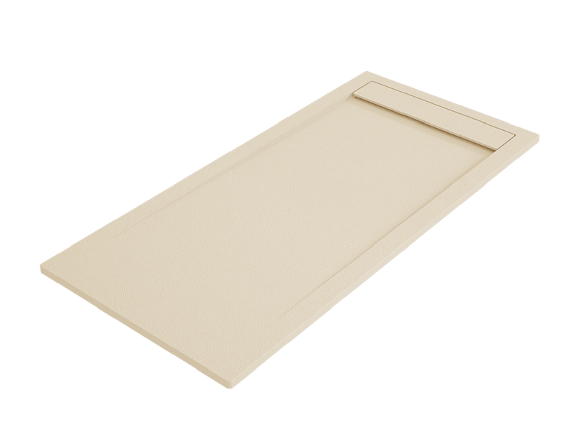 Base De Chuveiro Ambar 80x200 Cm Creme Grelha Creme