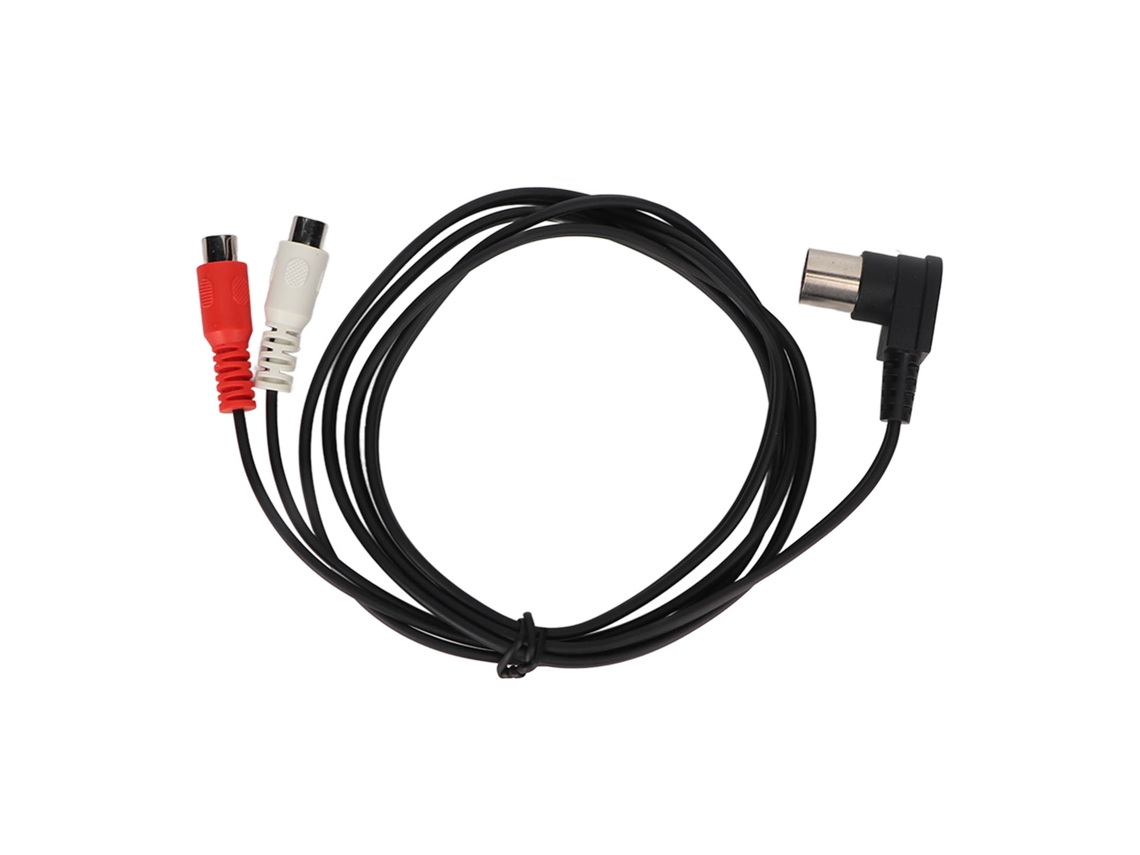 Cabo Mali de Áudio Din 5pin para 2rca 90 graus 1.5m