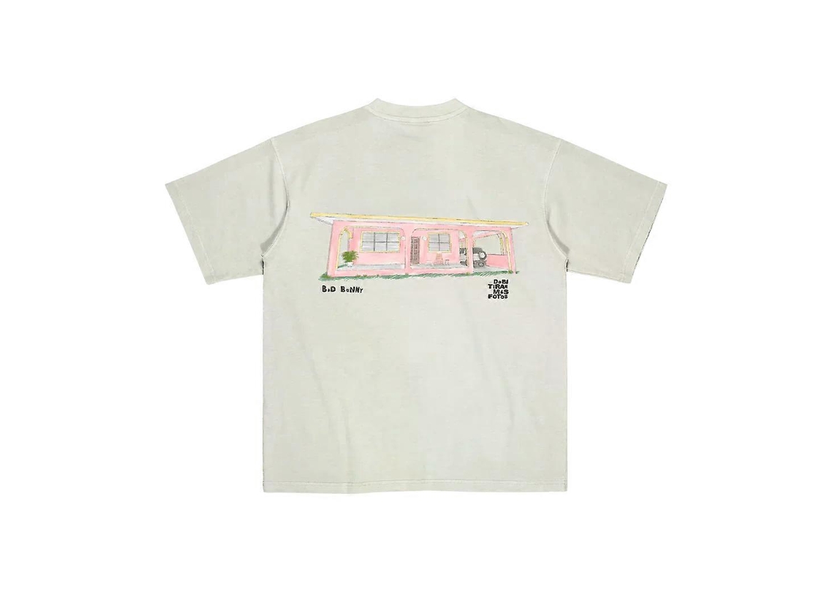 Bad Bunny Merch Dtfm White La Casita T-shirt Unisex Best Sellers Size:s