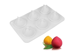 Molde De Silicona Para Pasteles 3d Forma De Durazno Herramienta De Repostería Antiadherente