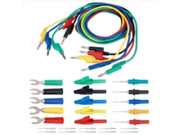 Kit de cabos de teste com plugue banana 4mm, alicate de crocodilo e sonda u para multímetro p1036b S/MARCA