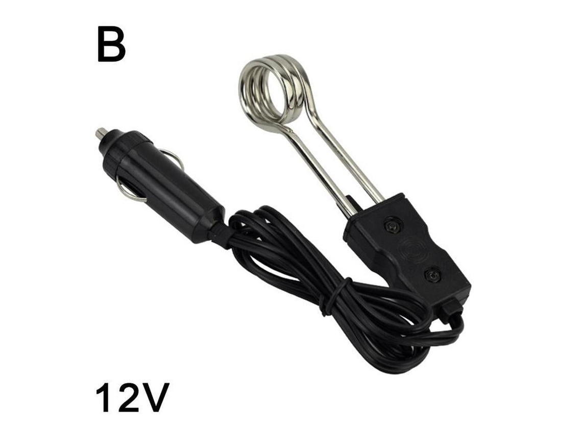 Aquecedor De Imersão Para Carro 12v, Rápido E Portátil, Ideal Para Aquecer Líquidos Em Viagens