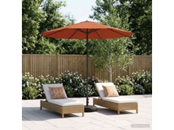 Vidaxl Parasol De Jardim Com Base 230 X 230 Cm Poliéster Retangular