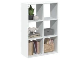 Vidaxl Estante Divisória 69,5x29x103,5 Cm Derivados De Madeira Branco
