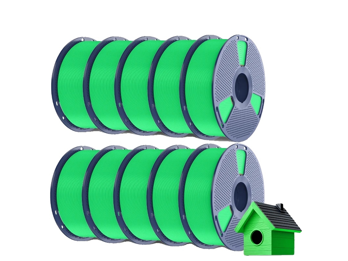 Filamento Para Impressora 3d, Alta Resistência às Intempéries, Qualidade Sem Bolhas, Verde Oem