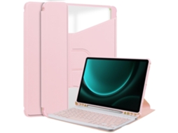 Capa Protetora Para Samsung Galaxy Tab S9 Fe Plus Com Teclado Bluetooth E Suporte Giratório Tablet Perfectee Tuotuo