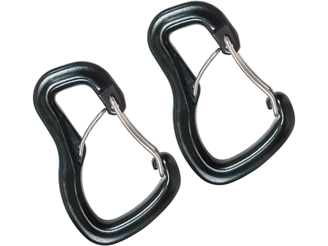 Conjunto De 2 Mosquetões Escalada Leves E Duráveis Com Clipe Para