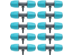 Conector T Com Farpa De 16 Mm Para 4/7, Material Pe Durável, Fácil