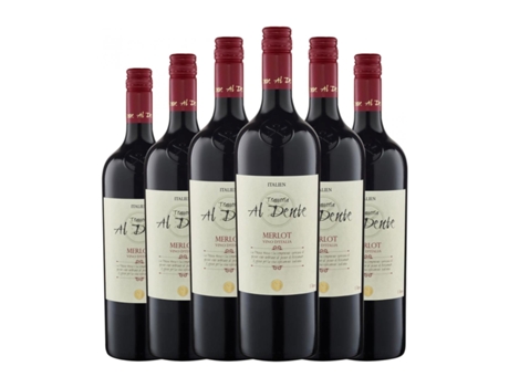 Vinho AL DENTE Al Dente Merlot Terre Siciliane (1 L - 6 Unidades)