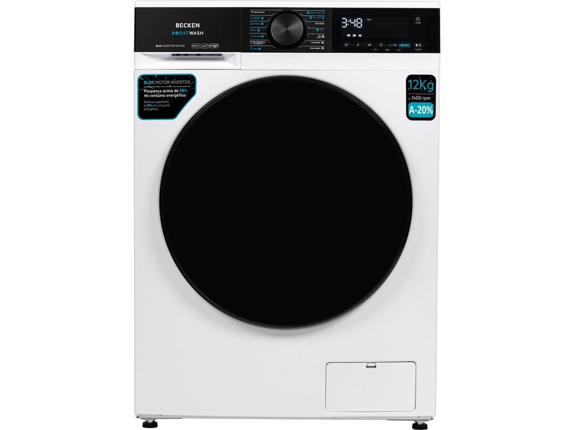 Máquina de Lavar Roupa BECKEN Boostwash BWM8816N (Outlet Grade B - 12 kg - 1400 rpm - Branco)