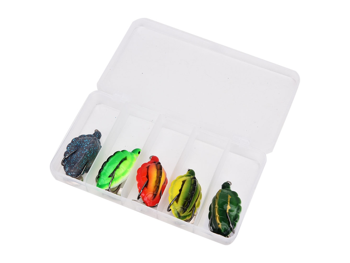Pvc Floating Lure (artificial Bionic, High Efficiency In Luring Fish) Little Turtle Set Lure