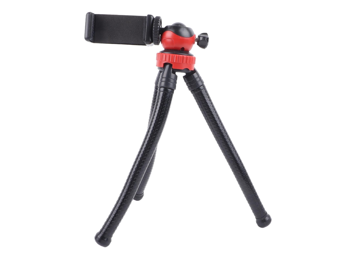 Aetheria tripé de Câmera Polvo Flexível com Rotação 360 Graus e Suporte para Celular