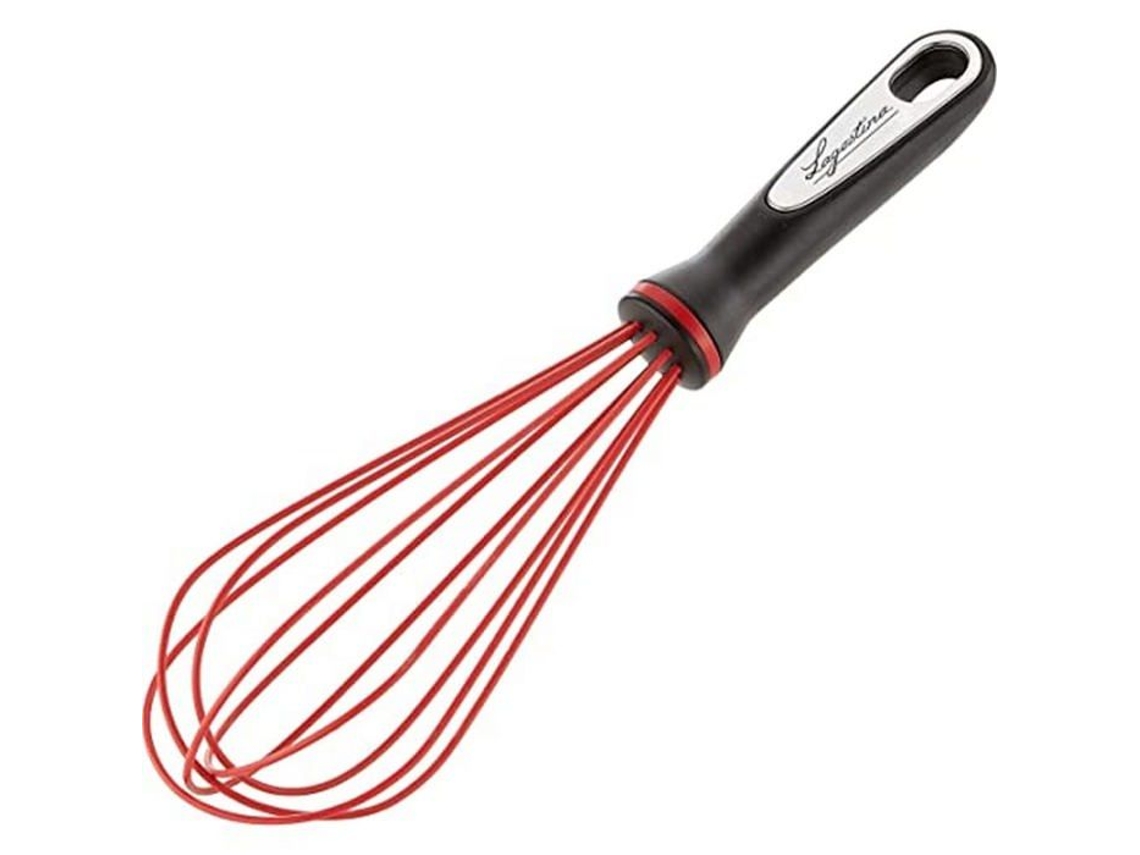 LAGOSTINA Ingenio Smart Whisk com Revestimento Anti-Riscos Plástico e Silicone Preto e Vermelho