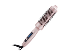 Modelador De Cachos De Cerâmica Turmalina Rosa 38 Mm Com Plugue Europeu, 4 Níveis De Temperatura(140, 200° C, Para Uso Seco E Molhado), 60 W, 110
