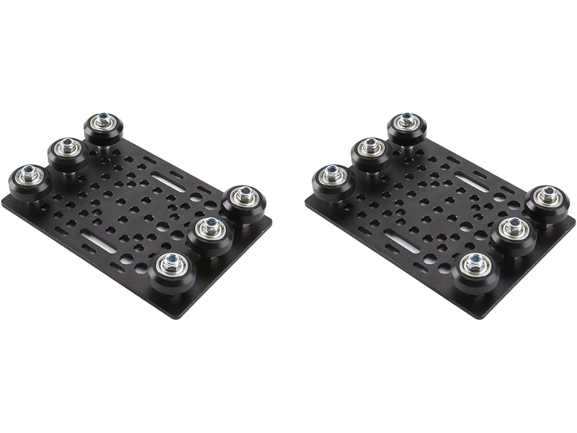 Conjunto de Pórtico com 2 Ranhuras em V, Placa de Pórtico de 20 a 80 Mm com Rodas para Perfis. SFUSHOS