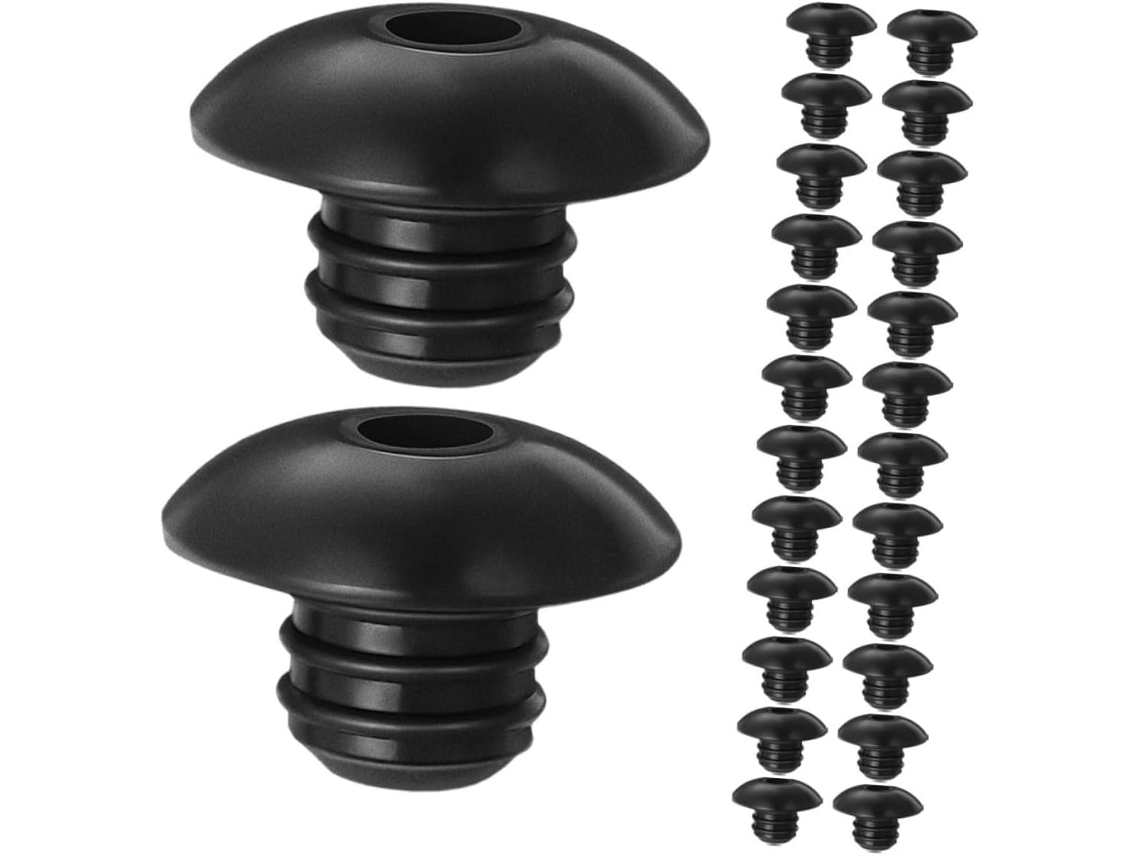 Kichouse 100 Tampas De Silicone Pretas Para Ganchos Painel Perfurado
