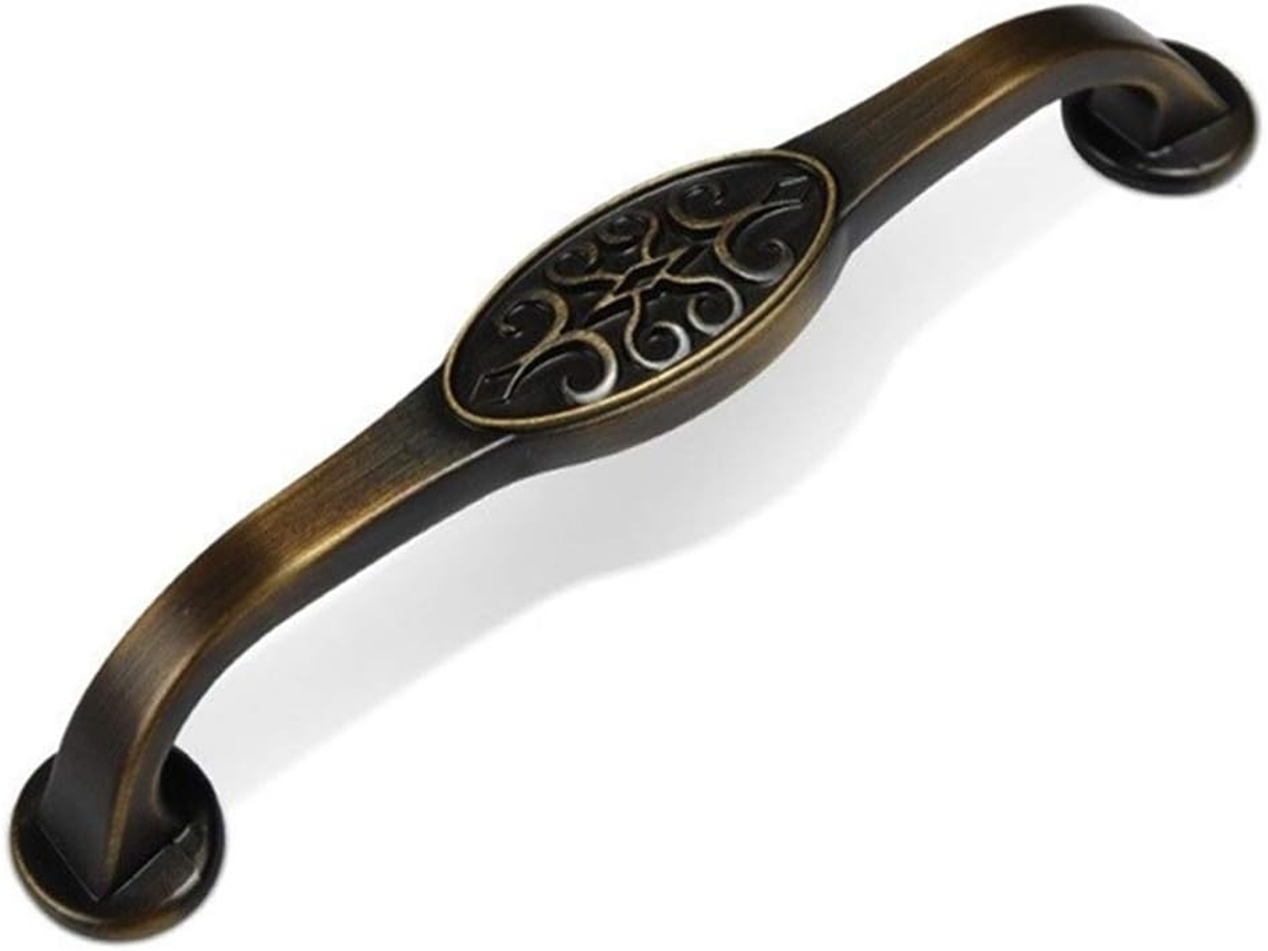 Puxador De Gaveta Porta Com Furo Único Em Bronze Antigo Para Armário, Sapateira Ou Gaveta De Vinhos Latão