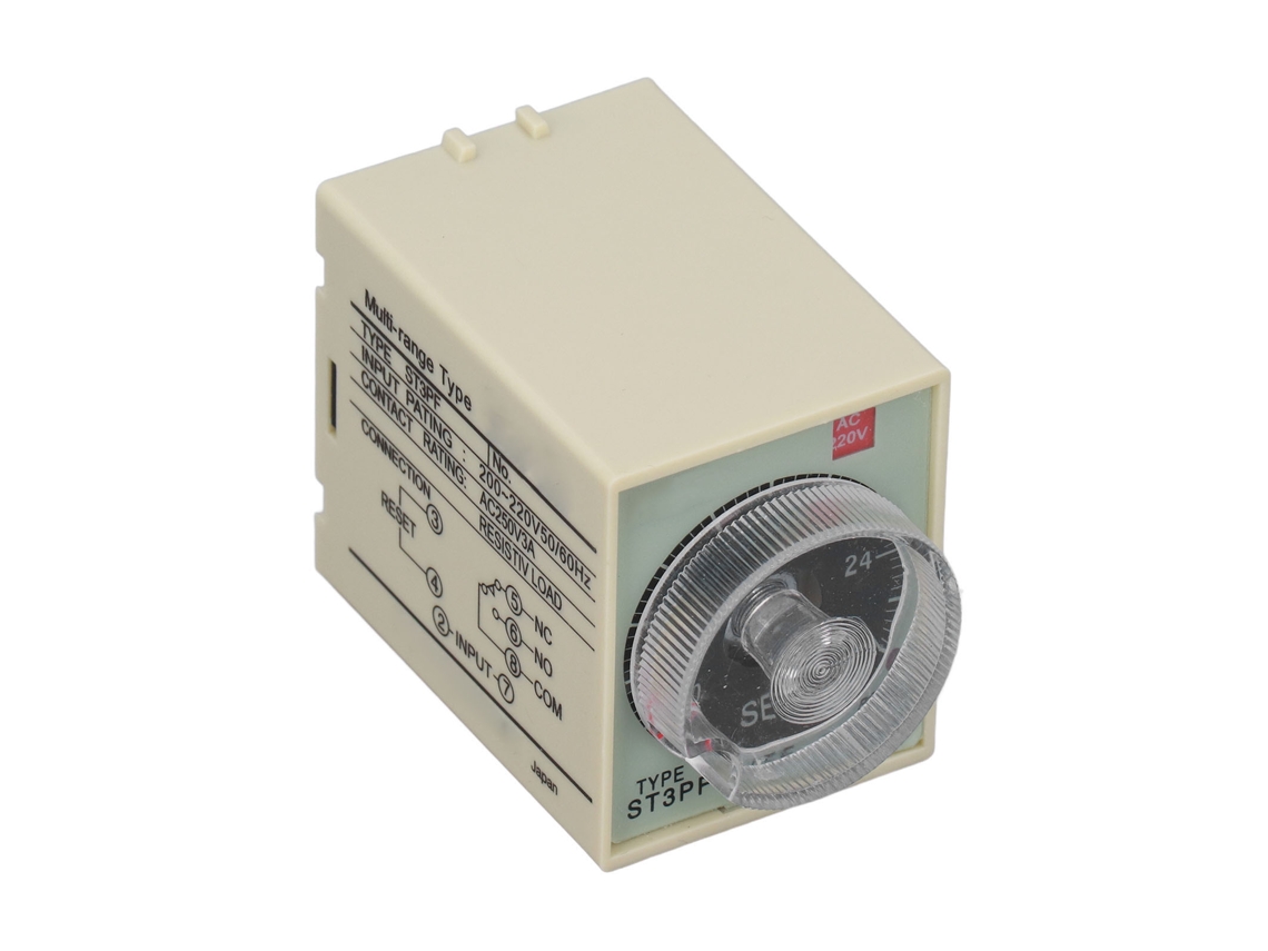 Relé De Atraso Temporal St3pf 30s Pequeno Volume Abs Longa Vida Útil Ajuste Fácil