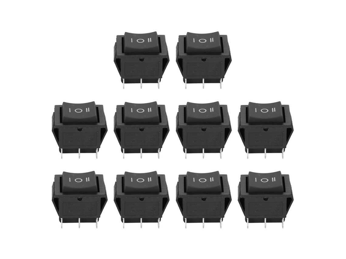 Interruptor Rocker de 6 Pinos KCD4 10 Peças | S/MARCA