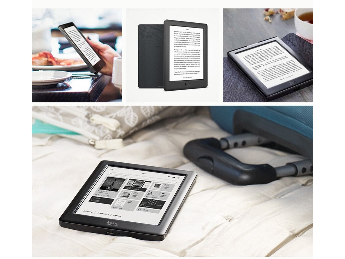 Ebook Reader KOBO Ecrã HD Glo HD 16G + Capa + Conjunto de Protetores de