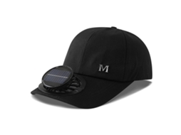 Chapéu com Ventilador e Energia Solar MDUG (preto)