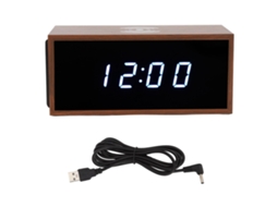 2026 despertador Digital Carregador Sem Fio com Display Led