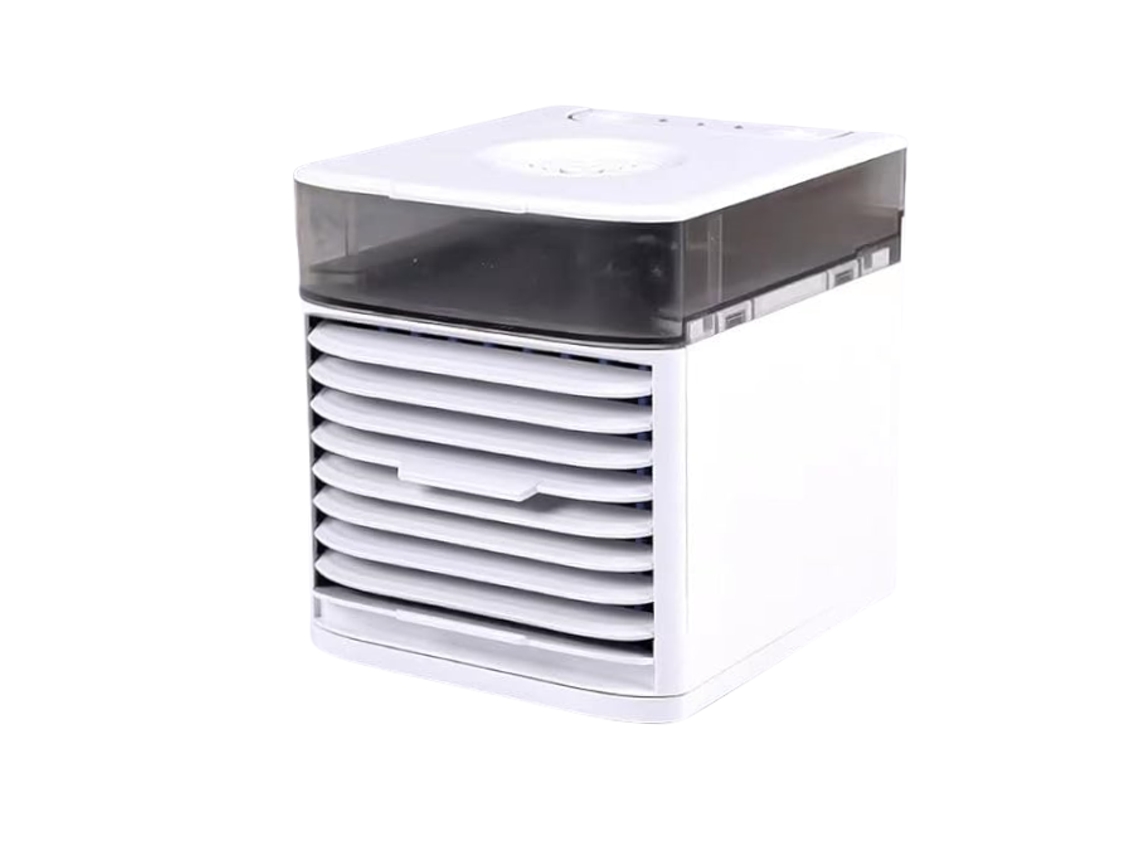 Mini Ventilador MDUG de pescoço, sem hélices, USB, fluxo forte, silencioso, branco