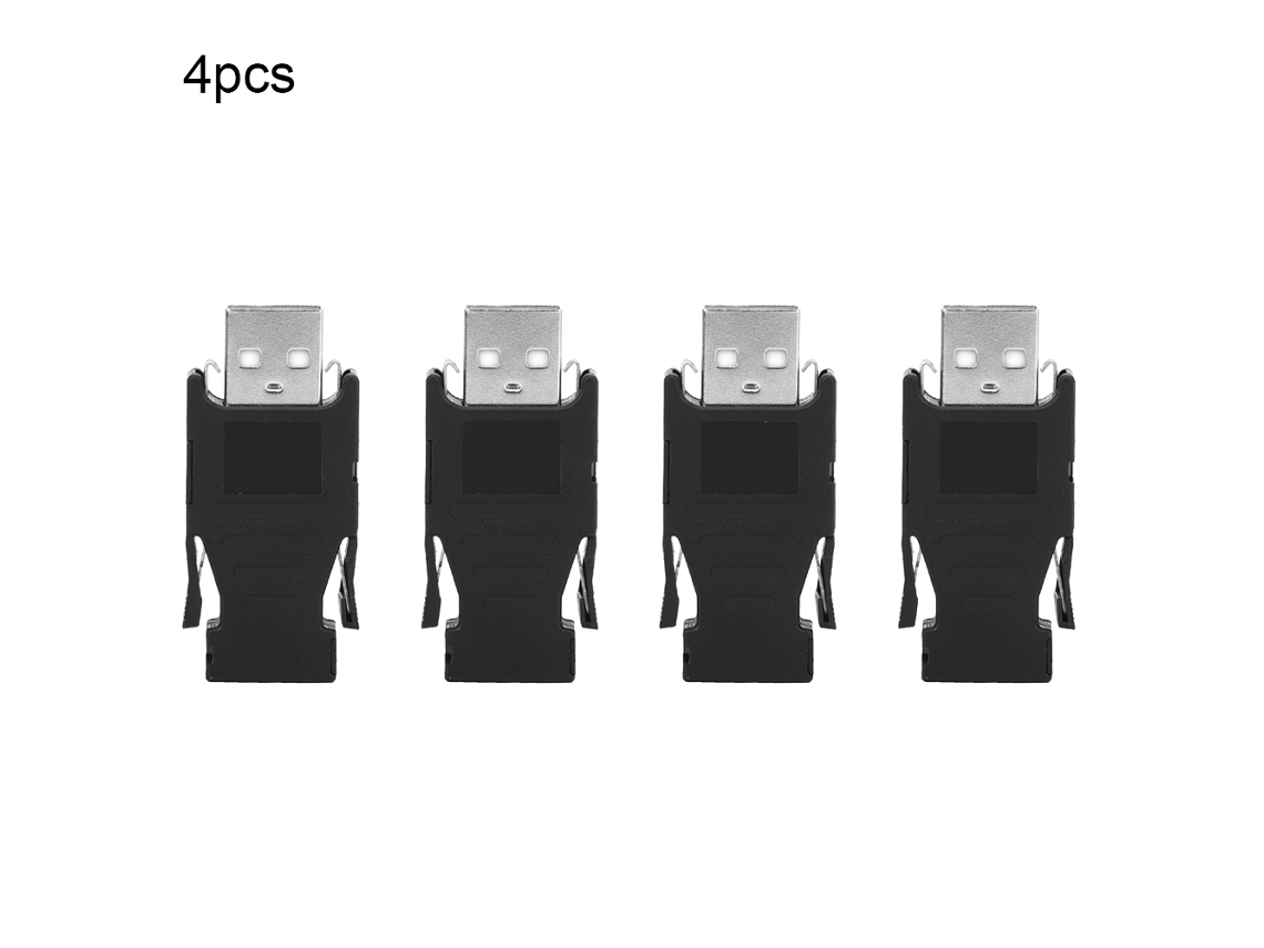Conector de unidade USB 4p retangular 1 pino de cobre resistente à chama industrial para PCB S/MARCA