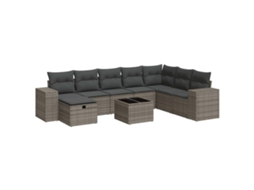 Garden Sofa Set, Garden Sofa Sets Vidaxl Cinzeto Rattan / Vime (n/a)