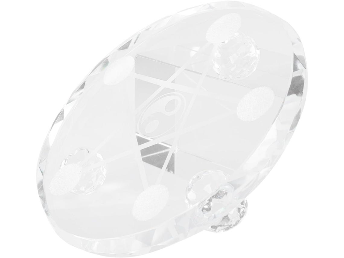 Suporte Para Bola De Cristal Ágata Transparente, Base Redonda De Jade Transparente, Bandeja Decorativa Em Estilo Chinês