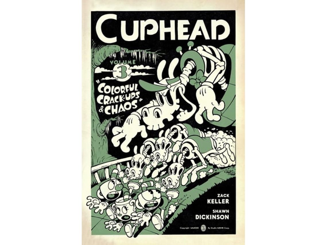 Livro Cuphead Volume 3 Colorful Crack-Ups amp Chaos de Studio Mdhr e Zack Keller (Inglês)