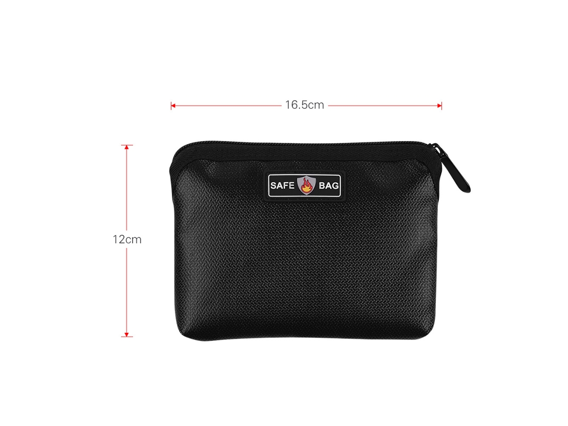 Bolsa Antiincêndio Impermeável De Silicone Para Documentos, Dinheiro, Passaporte E Cartões