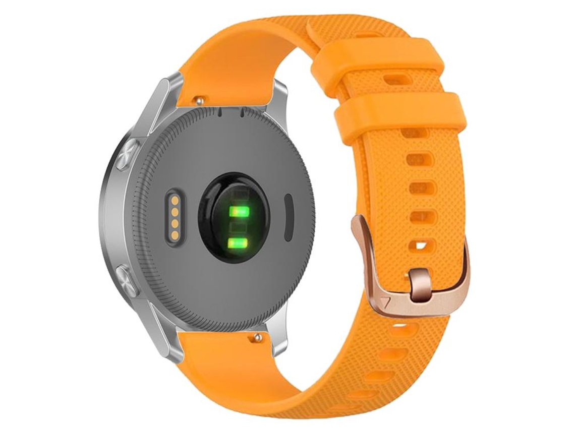 Bracelete para Garmin Silicone Fivela de Aço Rosé Laranja XIAOMOYU (20mm)