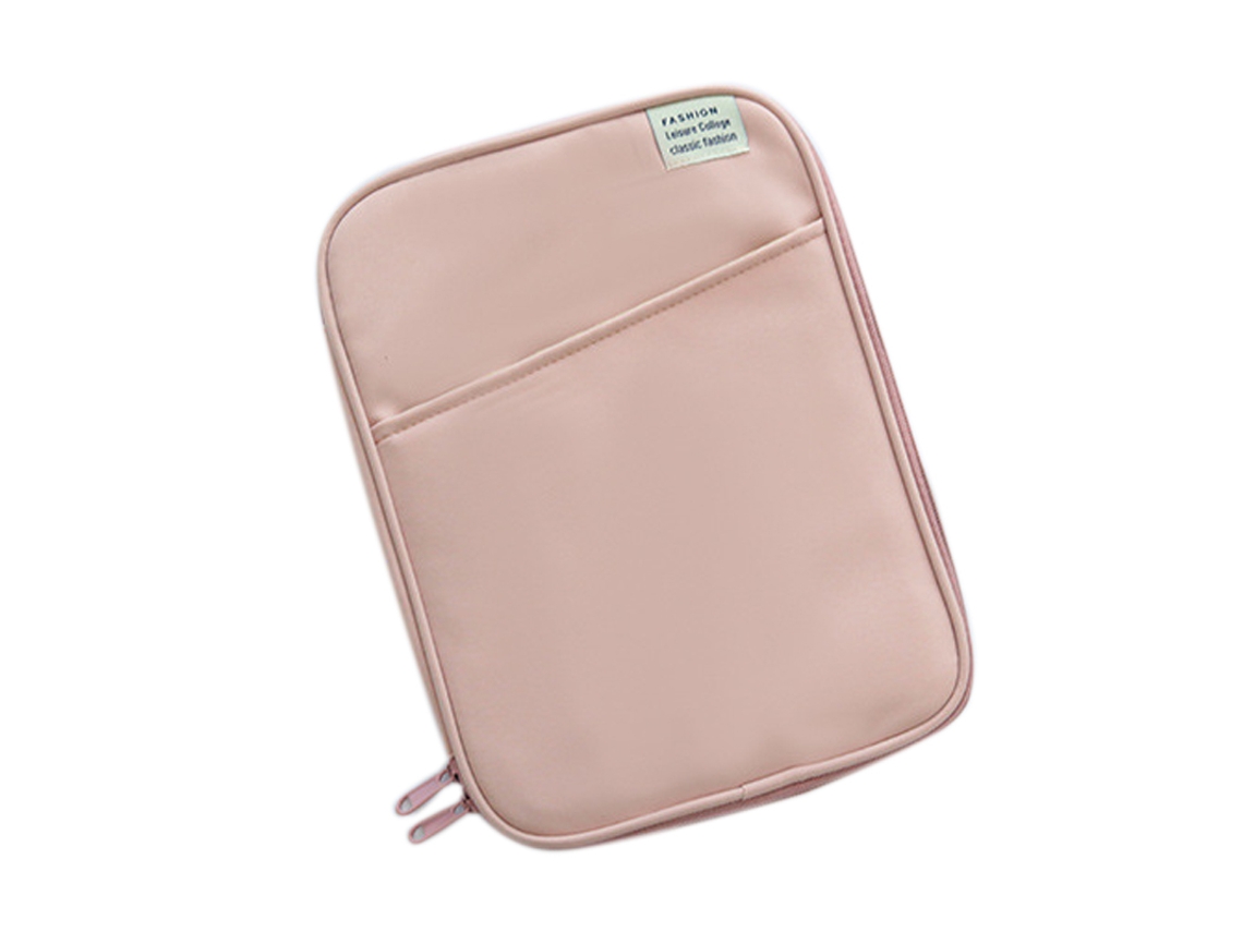 2026zentro-mala Capa Para Tablet Portátil De Metal Com Zíper Duplo Moda Algodão Rosa 11 Polegadas