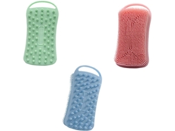 Lurelia Pack De 3 Escovas De Silicone Para Corpo E Rosto, Silicone Macio, Dupla Face E Massagem Suave, Uso Diário Prático