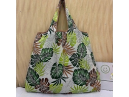 Sacola de Compras Grande Reutilizável, Bolsa Feminina de Ombro com Bolso, Suporta Até 22,7 Kg , Dobrável, Ecológica e Lavável. GOKOCO (50 Lb)