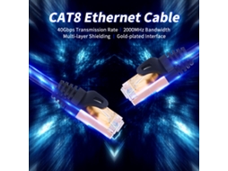 Cabo LAXISCREED Categoria 8 40gbps 2000mhz