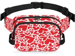 Pochete Coração Vermelho Tropicallife (22x6x15cm) DIY