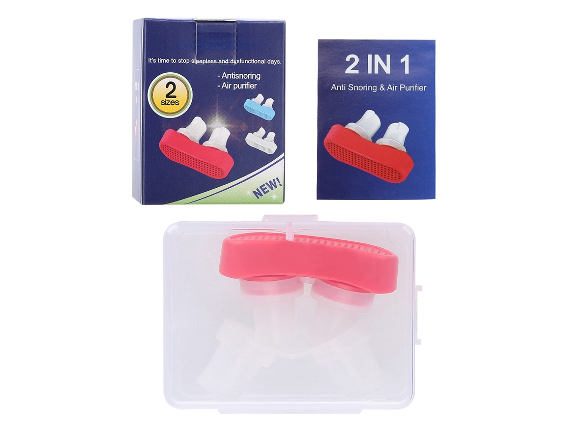Upgrated Anti snore Nose Purifier Snoring Stopper Device Air Filter Red