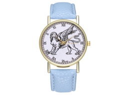 Reloj De Cuarzo Elegante Y Moderno Unisex Para Uso Casual Regalo (azul Claro)